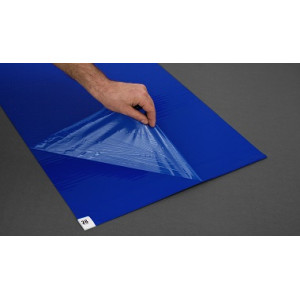 Fijnstof kleefmat 90x115 cm blauw